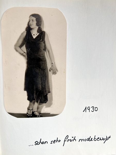 Ludwiga in jungen Jahren — Aufnahme aus dem Familienalbum