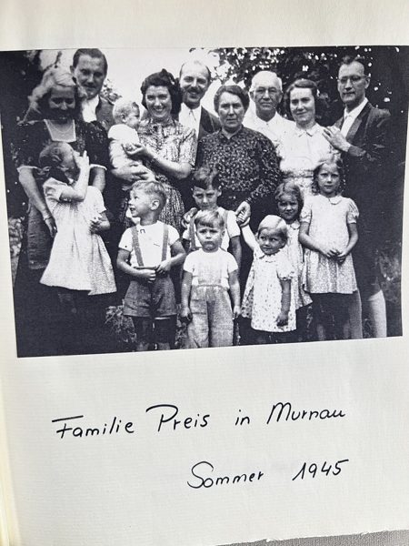 Familie Preis in Murnau — Aufnahme aus dem Familienalbum