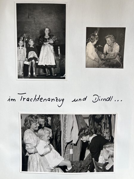Trachtenanzüge und Dirndl — Aufnahme aus dem Familienalbum