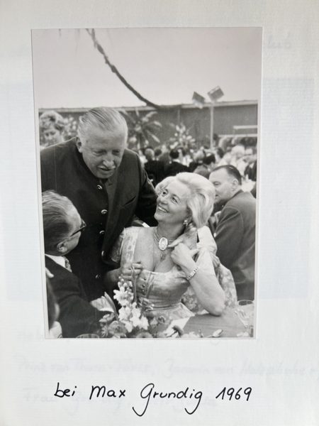 Bei Max Grundig — Aufnahme aus dem Familienalbum